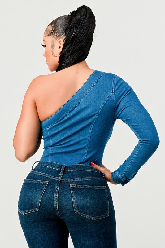 ATHINA DENIM BODYSUIT