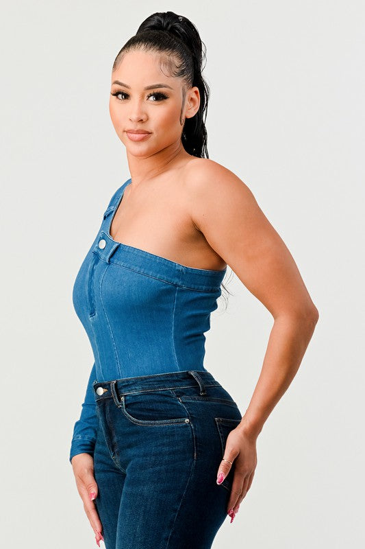 Athina Denim Bodysuit Athina