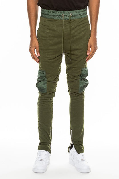 Heathered Cotton Blend Men's Joggers