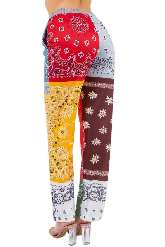 Bandana Print Sweatpants