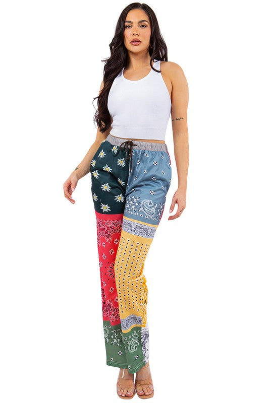 Bandana Print Sweatpants