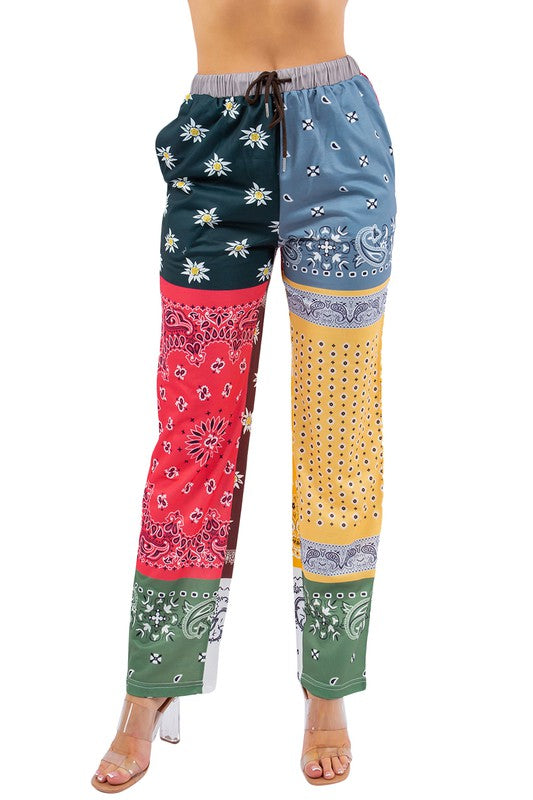 Bandana Print Sweatpants