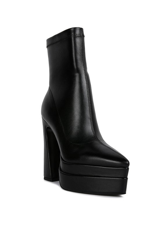 Dextra High Platform Ankle Boots