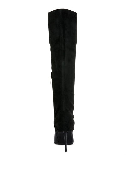 Fifido High Heeled Fold-Over Knee Boots