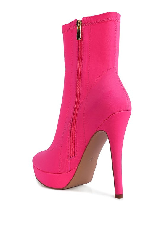 Patotie High Heeled Lycra Ankle Boot