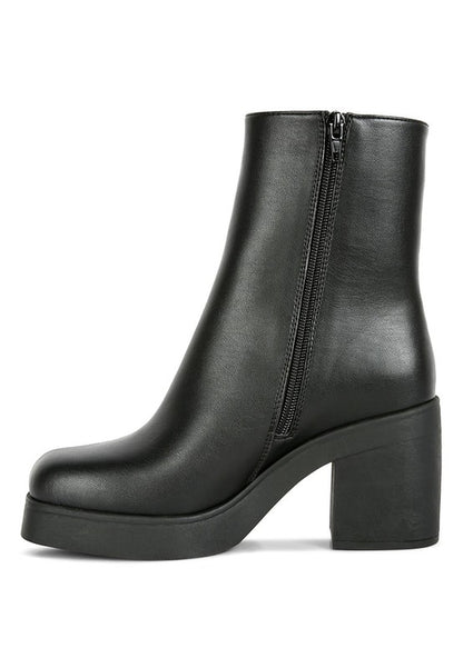 Sins Collar High Ankle Platform Boots