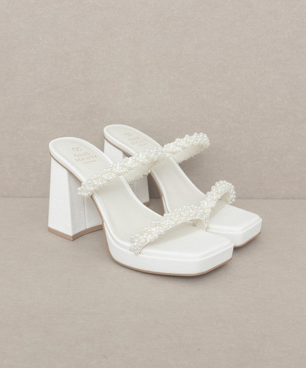 OASIS SOCIETY Aliza - Pearl Strapped Summer Heel KKE Originals