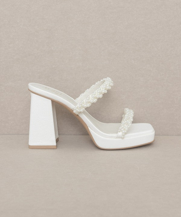 OASIS SOCIETY Aliza - Pearl Strapped Summer Heel KKE Originals