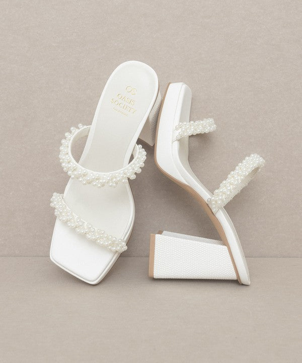 OASIS SOCIETY Aliza - Pearl Strapped Summer Heel KKE Originals