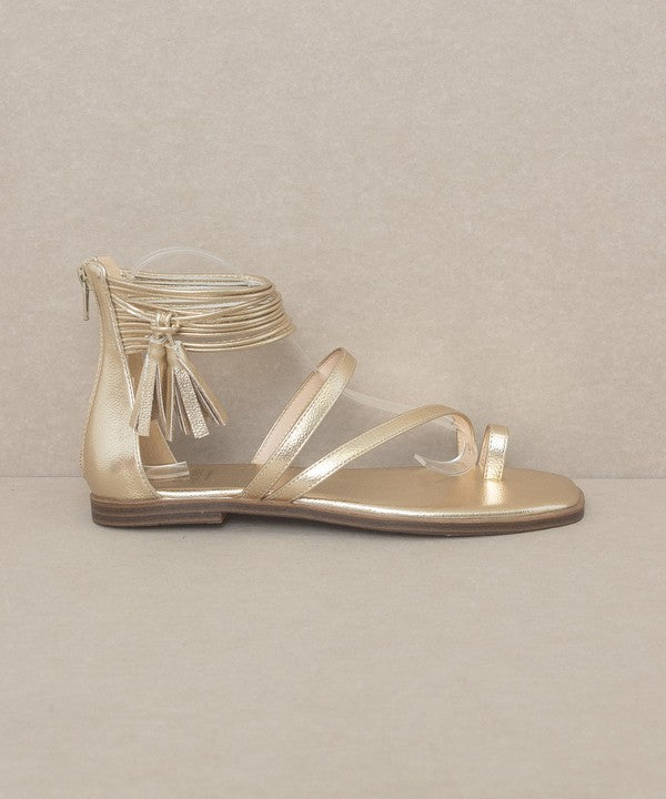 Abril  Strappy Ankle Wrap Sandal KKE Originals