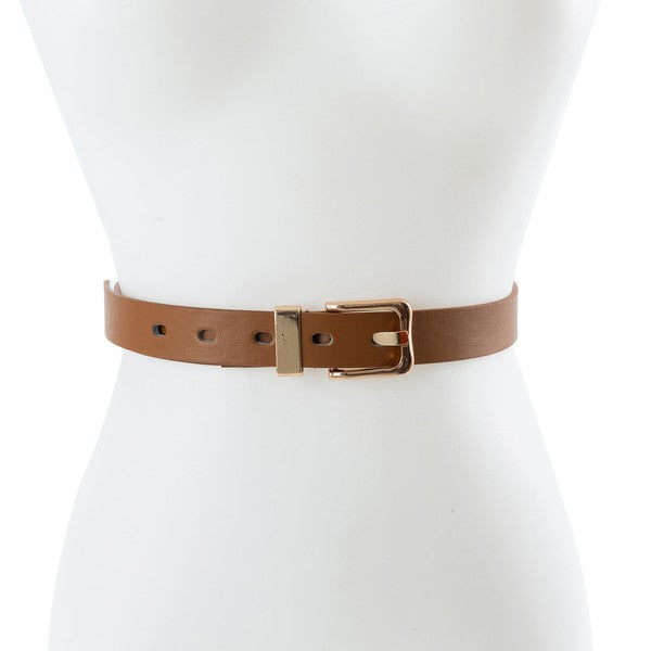 PU Leather Square Buckle Fashion Belt