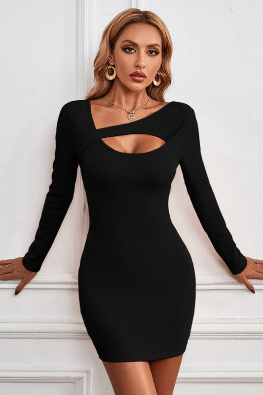 Long Sleeve Bodycon Mini Dress