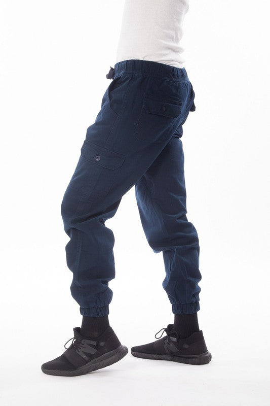 Men's Cargo Twill Jogger Pant Blue Age