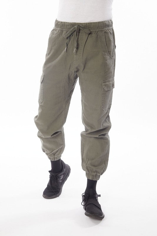 Men's Cargo Twill Jogger Pant Blue Age