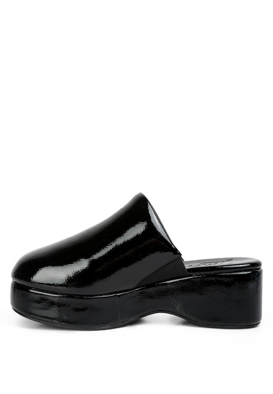 Olori Solid Platform Slip On Mules