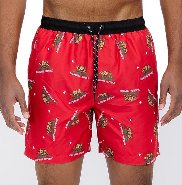 Men's All-Over Cali Swim Shorts