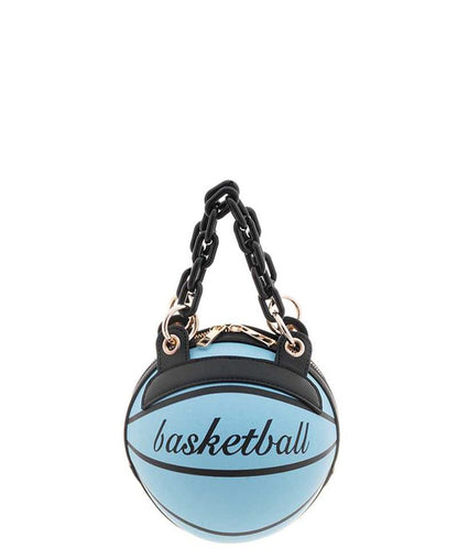 Basketball Round Link Handle Crossbody Bag