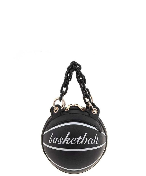 Basketball Round Link Handle Crossbody Bag