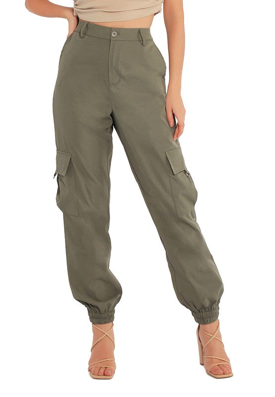 High Waist Cargo Pants