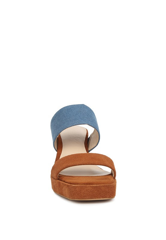 Eddlia Slip On Platform Sandals Rag Company