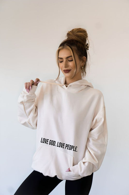 Love God. Love People. Softest Ever Unisex Hoodie