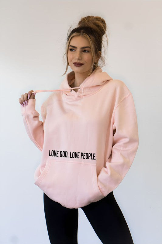 Love God. Love People. Softest Ever Unisex Hoodie