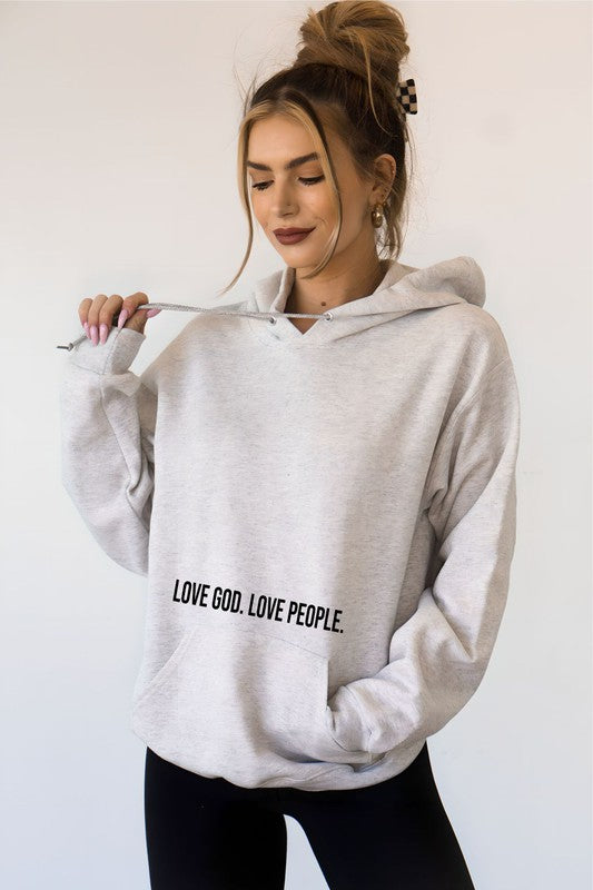 Love God. Love People. Softest Ever Unisex Hoodie