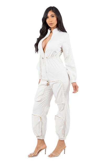 Cargo Style Jumpsuit