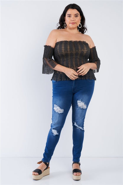 Gem Plus Olive Off The Shoulder Top Tasha Apparel