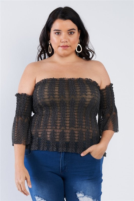 Gem Plus Olive Off The Shoulder Top Tasha Apparel