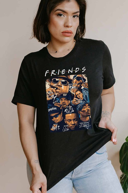 Unisex Rapper Friends Graphic Tee