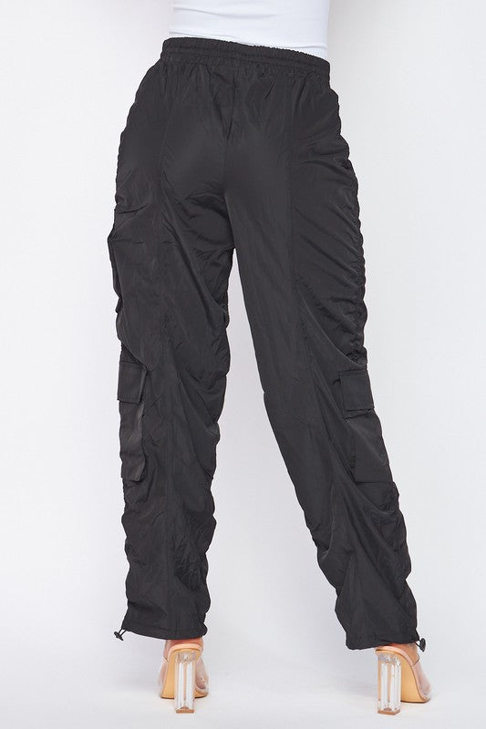 Ruched Parachute Pants