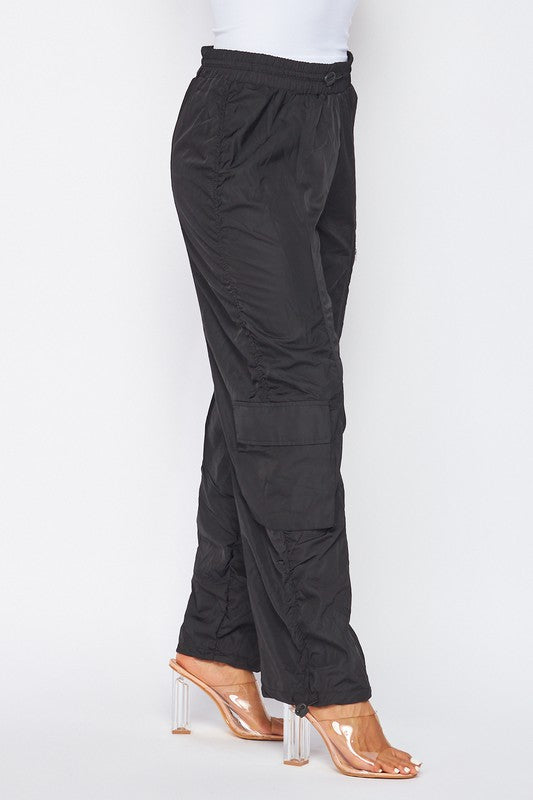 Ruched Parachute Pants