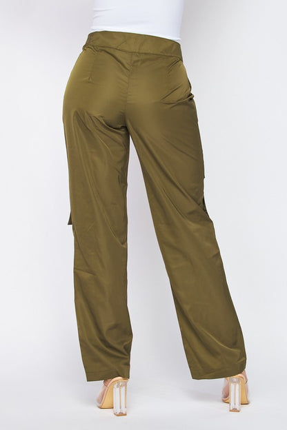 Utility Parachute Pants - Nude