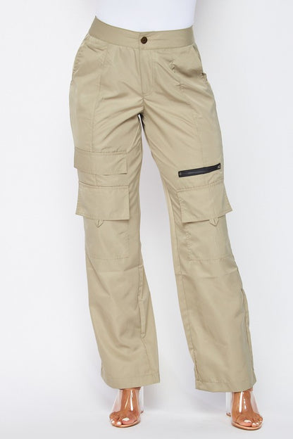 Utility Parachute Pants - Nude