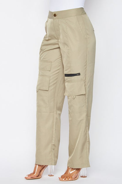 Utility Parachute Pants - Nude