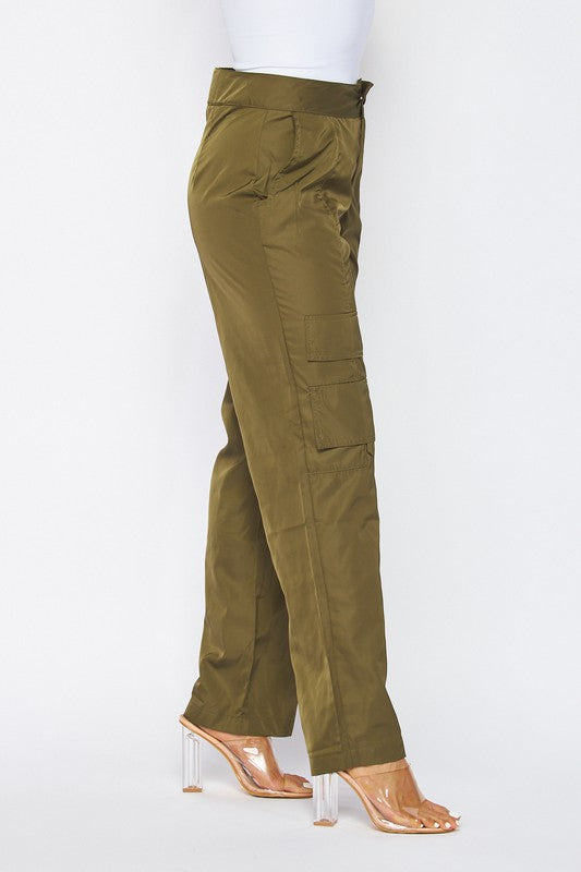 Utility Parachute Pants - Nude