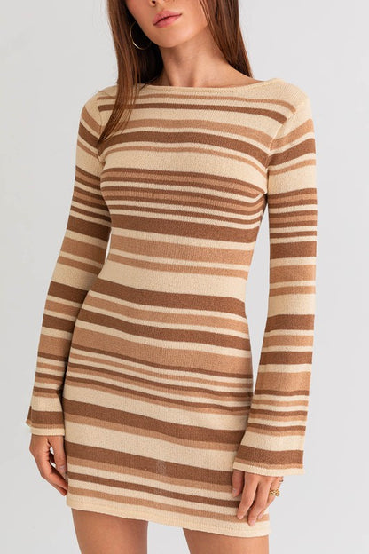 Bell Sleeve Sweater Dress