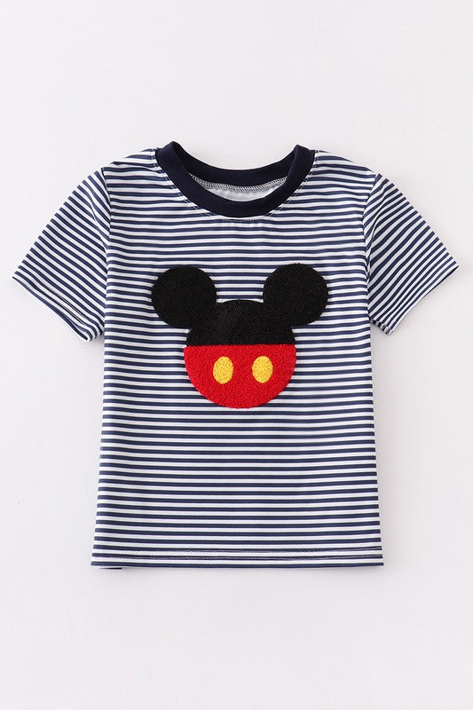 Boys Stripe Mouse Character Top