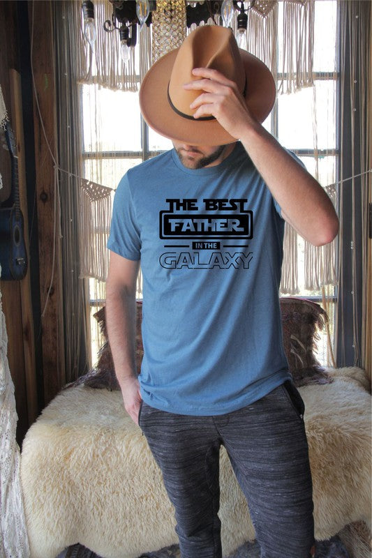 Best Father in the Galaxy Graphic Men's Tee