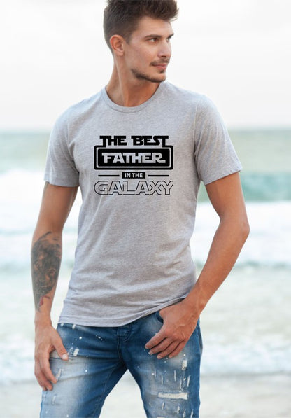 Best Father in the Galaxy Graphic Men's Tee