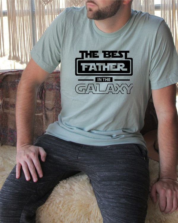 Best Father in the Galaxy Graphic Men's Tee