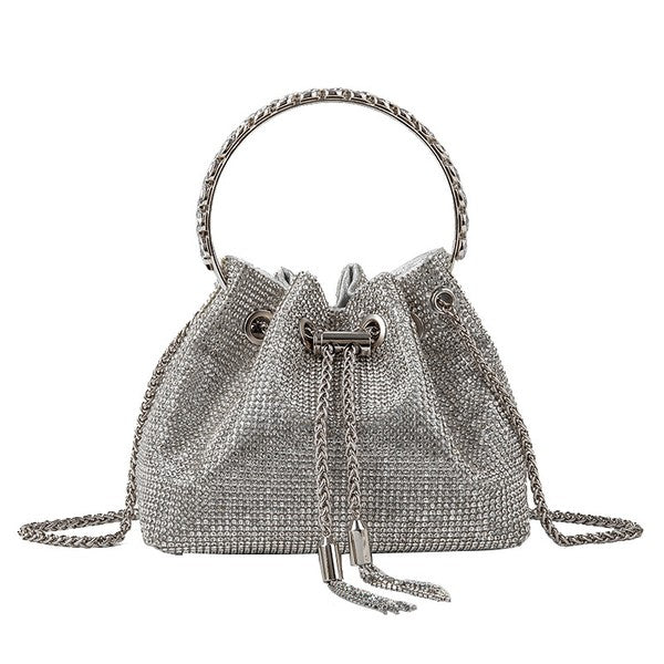 Chic Design Mini Bucket Bag diamond Sling Purse