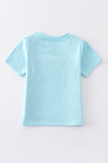 Boys French Knot Character Top - Blue