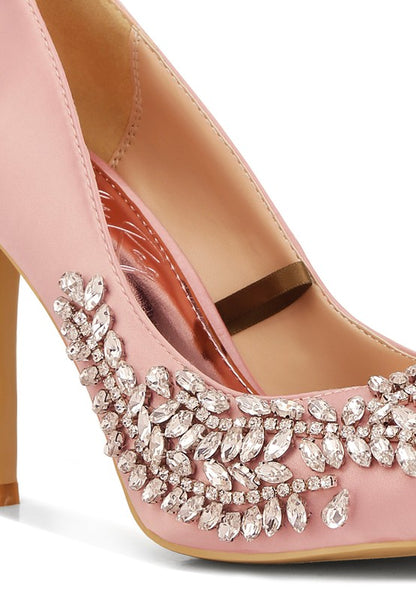 Ashlyn Rhinestones Embellished Stiletto Pumps