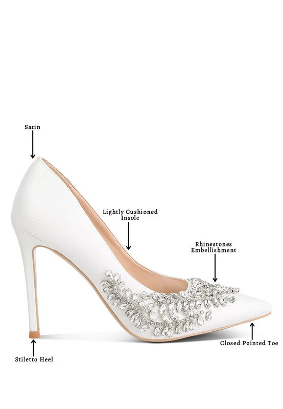 Ashlyn Rhinestones Embellished Stiletto Pumps