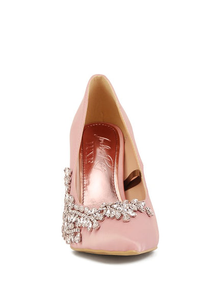 Ashlyn Rhinestones Embellished Stiletto Pumps