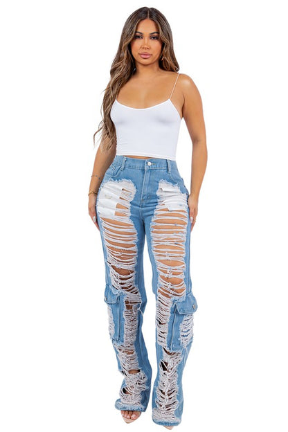 Cargo Denim Jeans