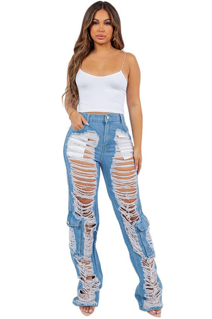 Cargo Denim Jeans