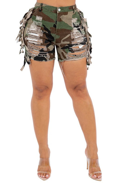 Feelin Myself Camo Shorts